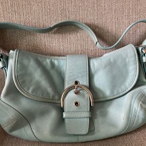 Coach handbag in soft baby blue